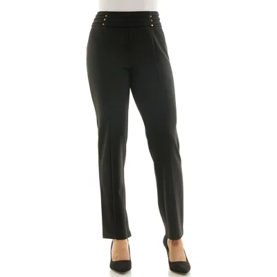 Nina Leonard Narrow Leg Ankle Pants In Black