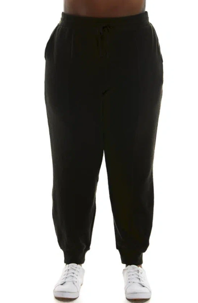 Nina Leonard Novelty Joggers In Black