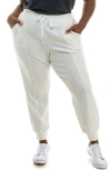 Nina Leonard Novelty Joggers In Ivory
