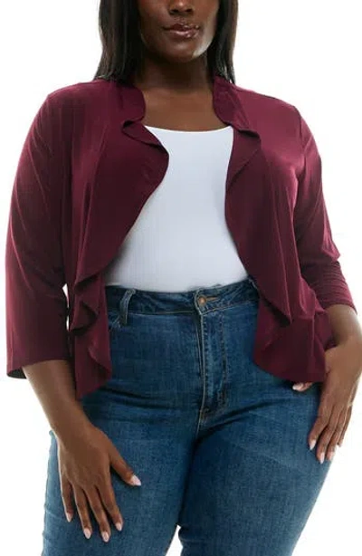 Nina Leonard Ruffle Bolero