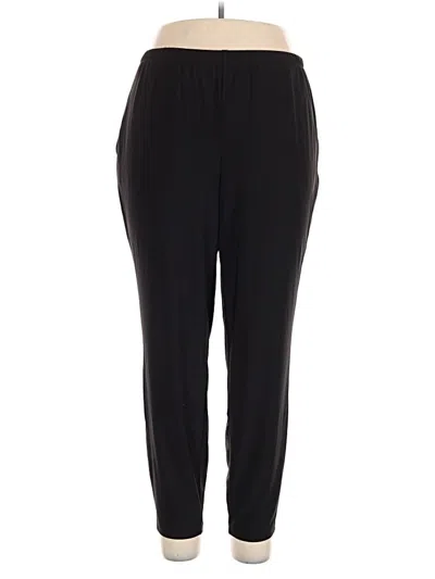 Pre-owned Nina Leonard Track Pants In Black