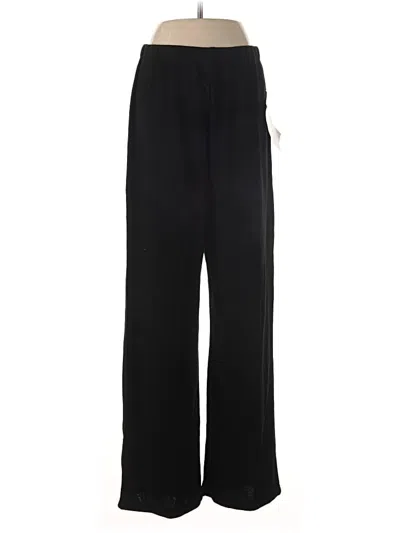 Pre-owned Nina Leonard Track Pants In Black