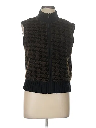 Pre-owned Nina Leonard Vest In Black