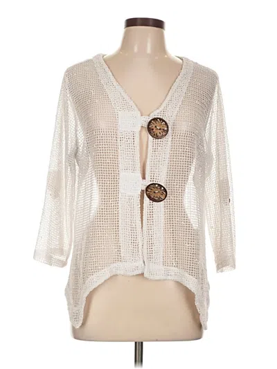 Pre-owned Nina Leonard Vest In White