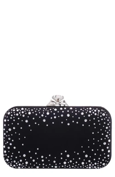 Nina Lindsay Frame Clutch In Black
