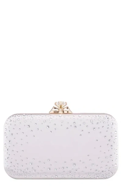 Nina Lindsay Frame Clutch In White