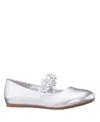 Nina Little And Big Girls Rozy Ballet Dress Shoe In Silver