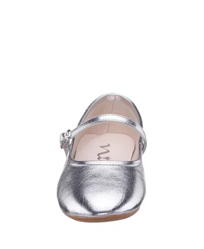 Nina Kids' Little And Big Girls Nicola Ballet Flats In Silver