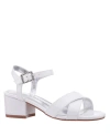 Nina Kids' Little Girls Block Heel Dress Sandals In White