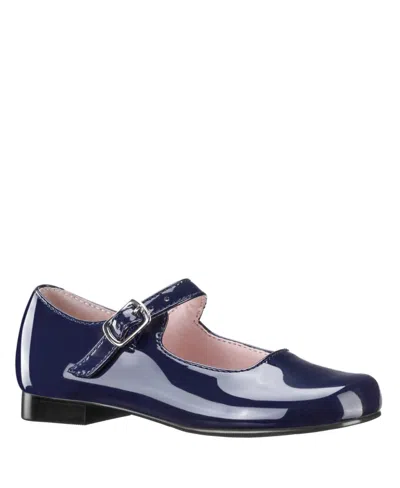 Nina Kids' Little Girls Buckle Closure Mary Jane Dress Shoe In Navy