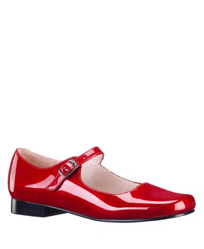 Nina Kids' Little Girls Buckle Closure Mary Jane Dress Shoe In Red
