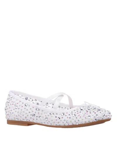 Nina Kids' Little Girls Hadley Ballet Flats In White