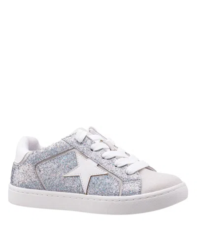 Nina Kids' Little Girls Koryana Low Top Sneakers In Silver