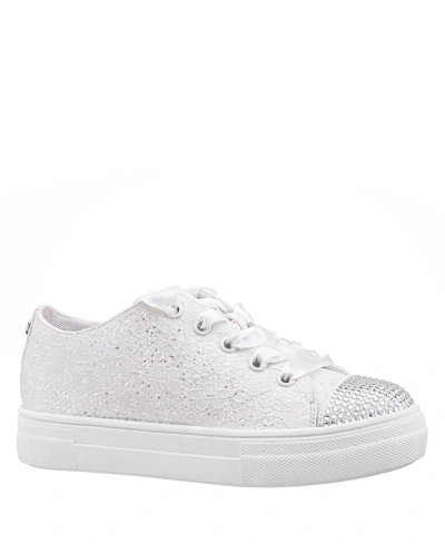 Nina Kids' Little Girls Low Top Sneakers In White