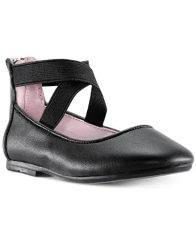NINA LITTLE GIRLS MARISSA CRISSCROSS ANKLE STRAP BALLET FLAT