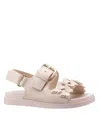 Nina Little Girls Pollie Footbed Sandals In Light Gold