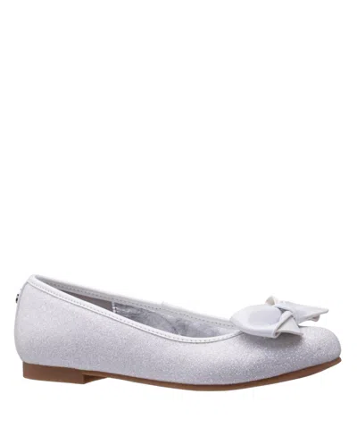 Nina Kids' Little Girls Rose Ballet Flat-shoe Flats In White