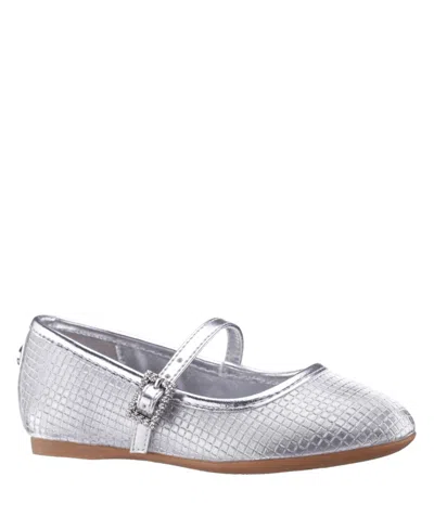 Nina Little Girls Wally Fashion Ballet Flat In Silver