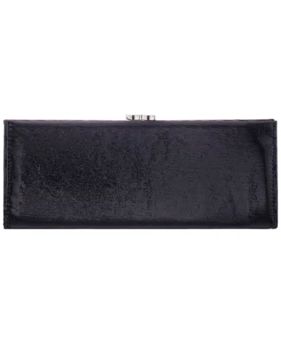Nina Long Frame Small Clutch Handbag In Black