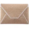 Nina Lorna Embellished Envelope Clutch In Gold