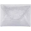 Nina Lorna Embellished Envelope Clutch In Silver