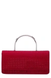 Nina Luca Top Handle Clutch In Red