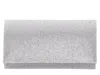 Nina Crystal Clutch In Silver