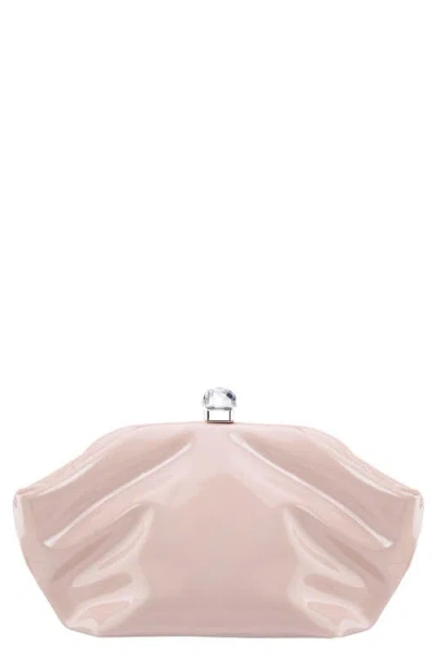 Nina Lyric Faux Leather Clutch In Pink