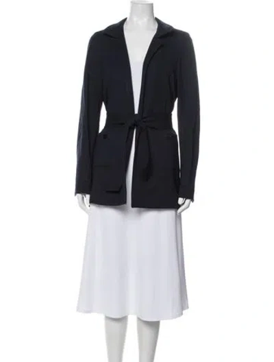Pre-owned Nina Mclemore Blazer In Blue