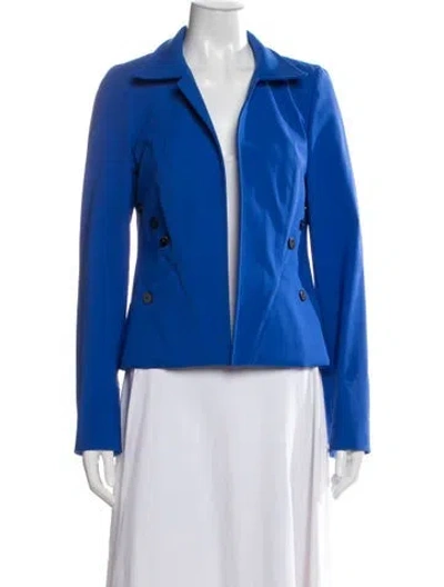 Pre-owned Nina Mclemore Blazer In Blue