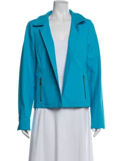 Pre-owned Nina Mclemore Blazer In Blue