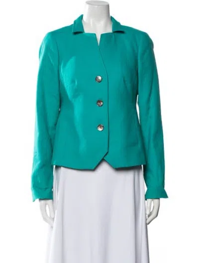 Pre-owned Nina Mclemore Blazer In Blue
