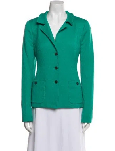 Pre-owned Nina Mclemore Blazer In Green