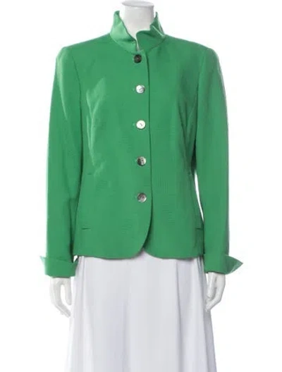 Pre-owned Nina Mclemore Blazer In Green