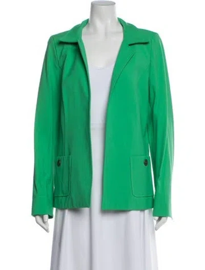 Pre-owned Nina Mclemore Blazer In Green