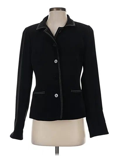 Pre-owned Nina Mclemore Blazer Jacket In Black