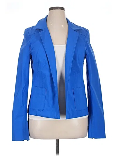 Pre-owned Nina Mclemore Blazer Jacket In Blue