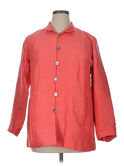 Pre-owned Nina Mclemore Blazer Jacket In Red