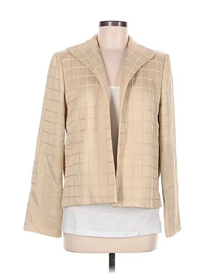 Pre-owned Nina Mclemore Blazer Jacket In Tan