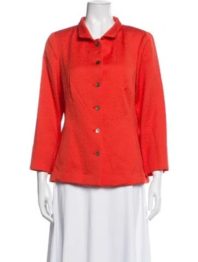 Pre-owned Nina Mclemore Blazer In Orange