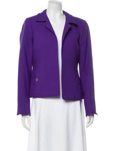 Pre-owned Nina Mclemore Blazer In Purple