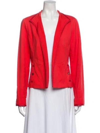Pre-owned Nina Mclemore Blazer In Red