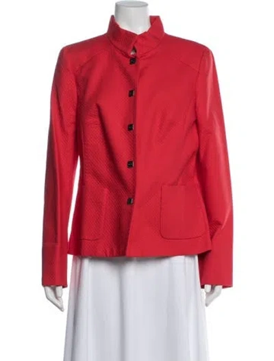 Pre-owned Nina Mclemore Blazer In Red