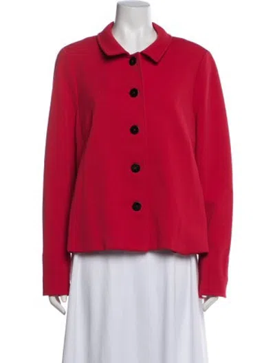 Pre-owned Nina Mclemore Blazer In Red