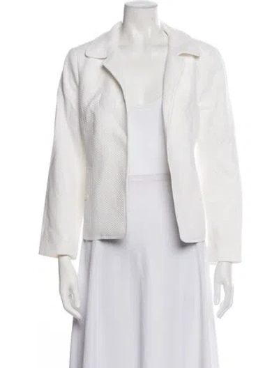 Pre-owned Nina Mclemore Blazer In White