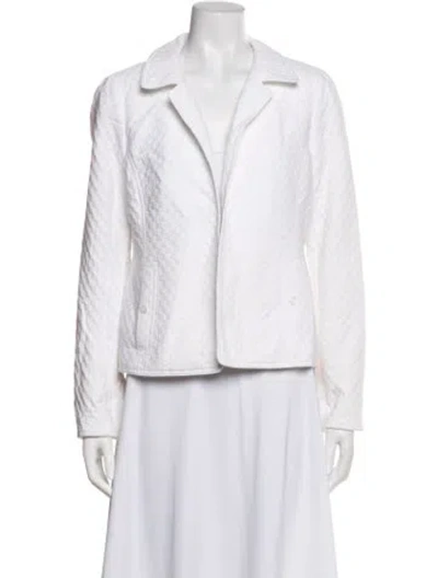 Pre-owned Nina Mclemore Blazer In White