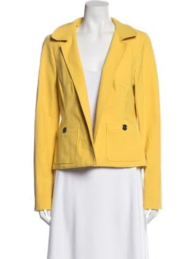 Pre-owned Nina Mclemore Blazer In Yellow