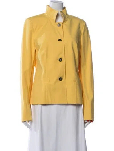 Pre-owned Nina Mclemore Blazer In Yellow