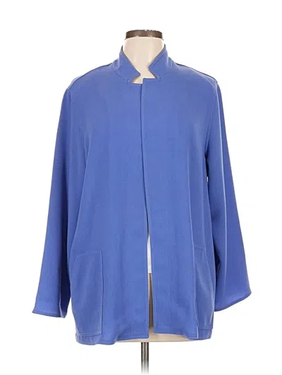 Pre-owned Nina Mclemore Cardigan Sweater In Blue