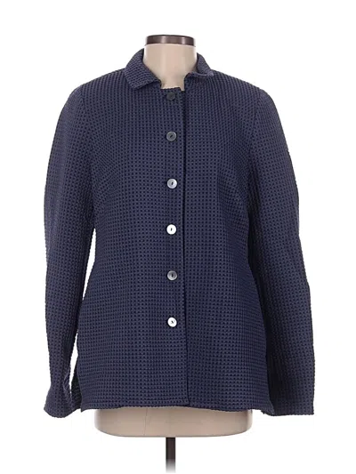 Pre-owned Nina Mclemore Cardigan Sweater In Blue